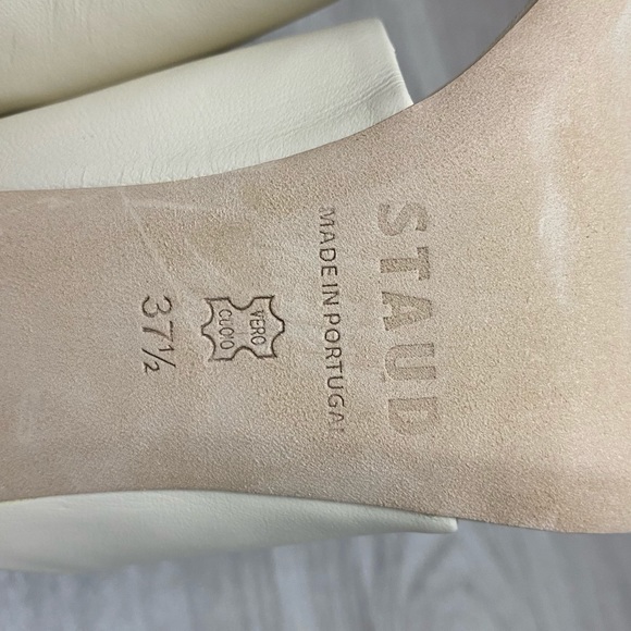 SOLD Staud Luna Cream Leather Sandals size 7.5 - Picture 15 of 16